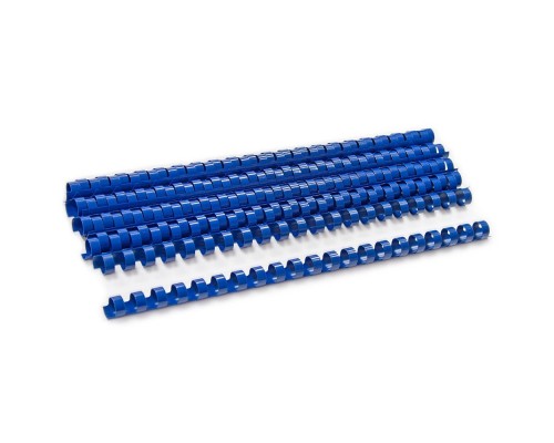 Пластиковые пружины для переплета (20 мм/180) синие (100 шт в пач)