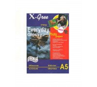 Фотобумага X-GREE E7210-A5-100 Глянцевая Ежедневная  А5/100/210гр (20)