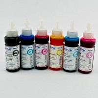 Чернила R270-E850 Комплект 6 цветов (BK,C,M,Y,LC,LM) 100ml (InkBank)