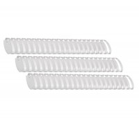 Пластиковые пружины овальные 45 ММ/440  (50 шт в пачке) белые