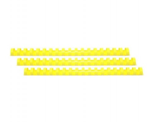 Пластиковые пружины для переплета  (6 мм/25) желтые (100 шт в пач)