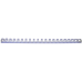 Пластиковые пружины для переплета  (8 мм/45) прозрачные (100 шт в пач)