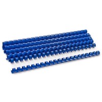 Пластиковые пружины для переплета (14 мм/125) синие (100 шт в пач)
