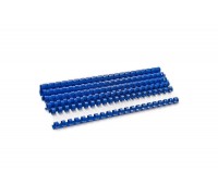 Пластиковые пружины для переплета (19 мм/165) синие (100 шт в пач)