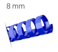 Пластиковые пружины для переплета (8 мм/45) синие