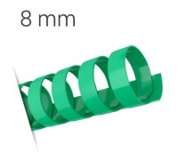 Пластиковые пружины для переплета (8 мм/45) зеленые