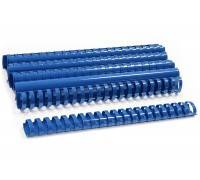 Пластиковые пружины для переплета овальные (51мм/500) синий (50 шт в пачке) New