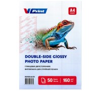DGV160-A4-50 Фотобумага для струйной печати VPRINT Глянцевая Двусторонняя A4*210x297мм/50л/160г (36)