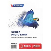 GV230-4R-100 Фотобумага для струйной печати VPRINT Глянцевая односторонняя  4R*102x152мм/100л/230г 